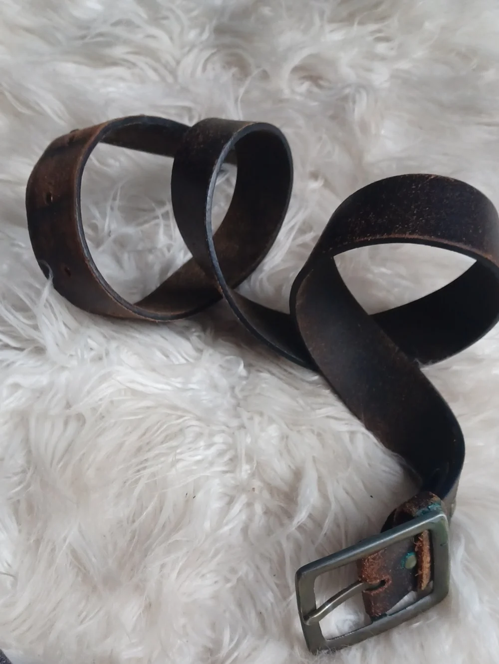 Distressed Leather Belt
